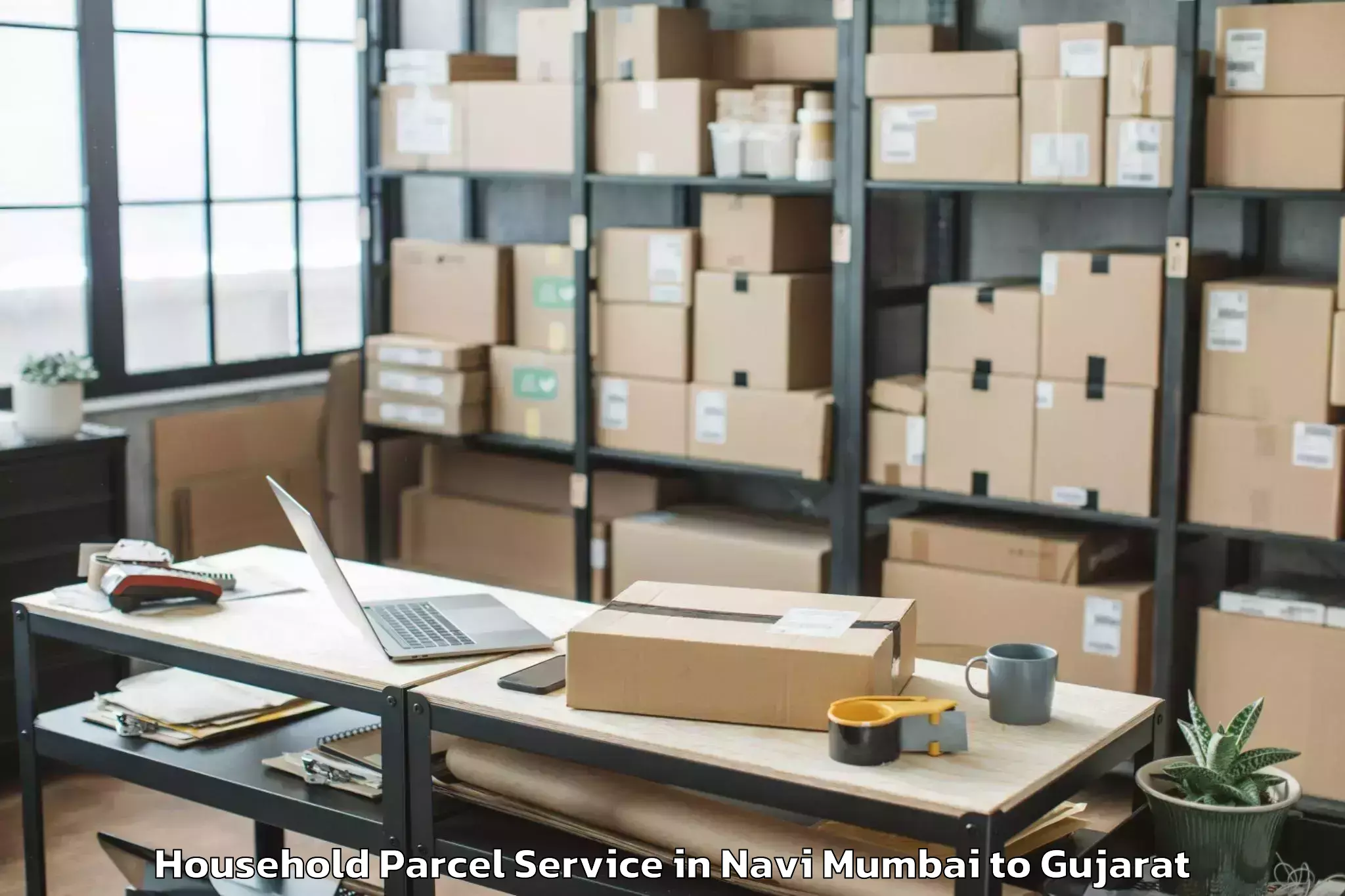 Book Navi Mumbai to Gujarat University Ahmedabad Household Parcel